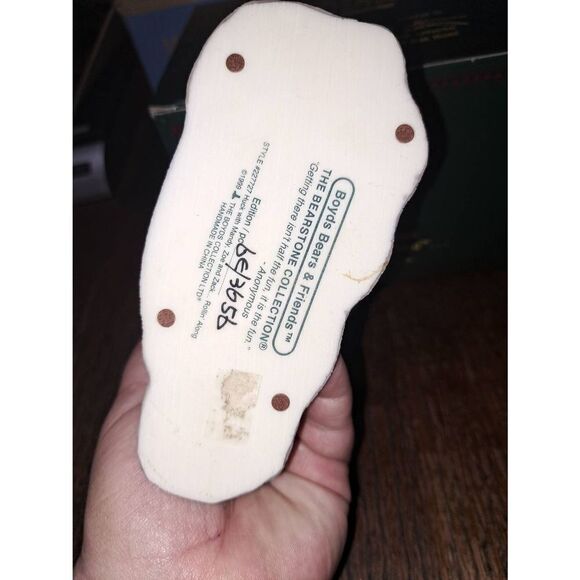 Vintage 1999 Boyds Bears The Bearstone Collection Huck w Mandy Zoe Zack Rollin - Picture 8 of 8